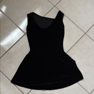 Black Velvet Sleeveless Dress